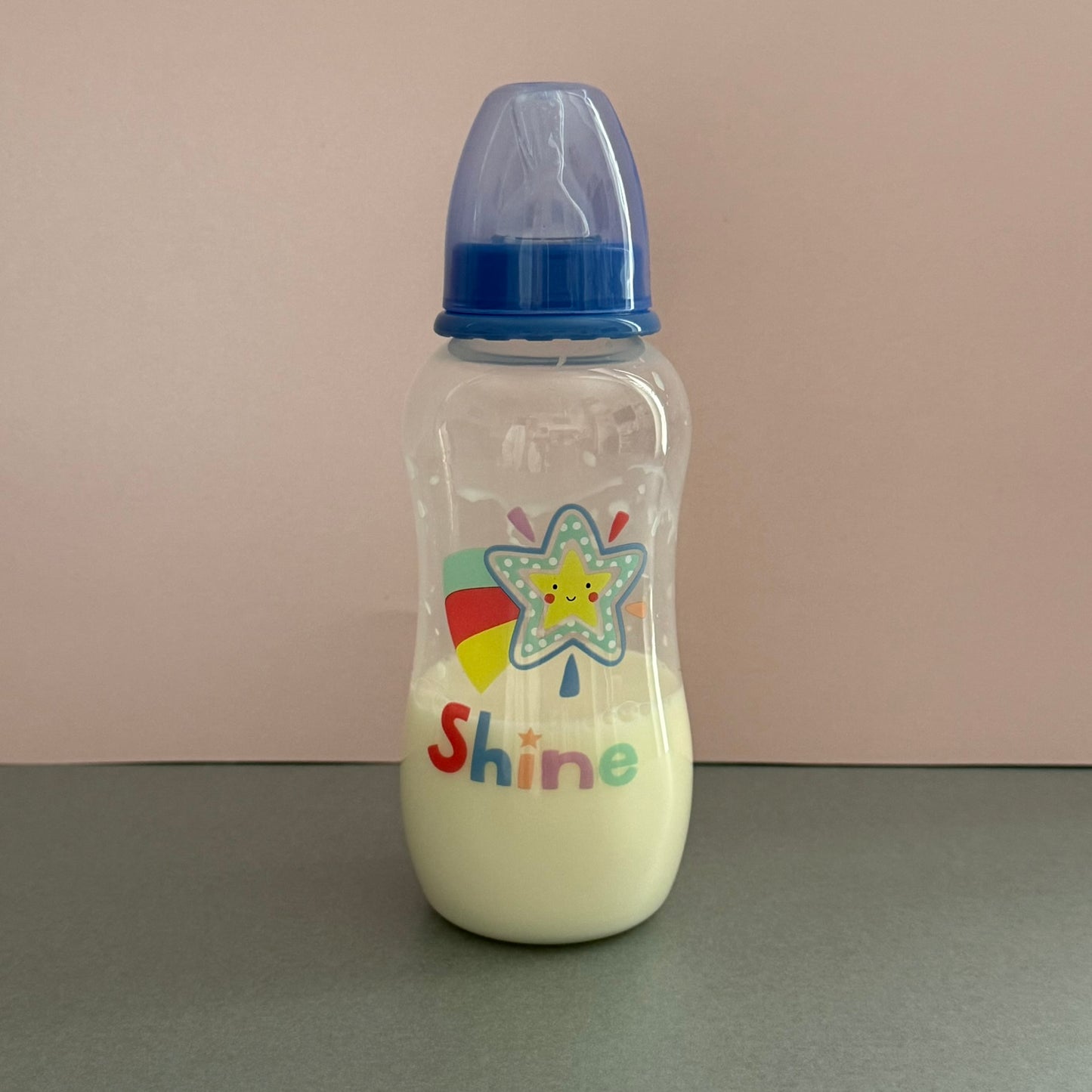 Blue Shine Reborn Fake Milk Bottle 10oz