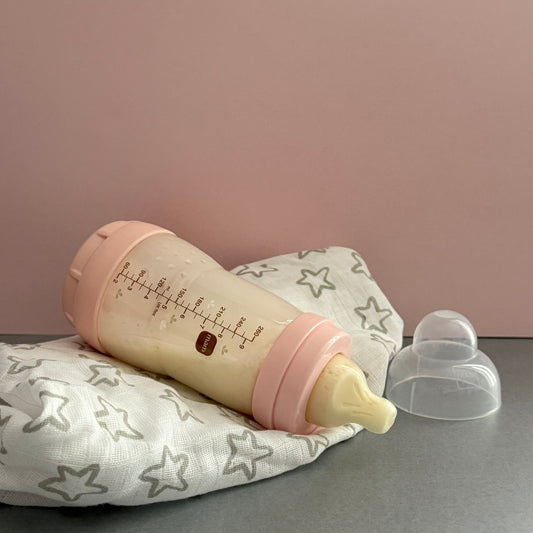 MAM Pink Fox Reborn Fake Milk Bottle 9oz