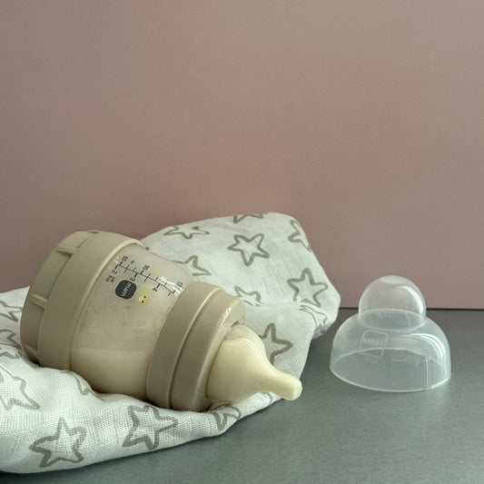 MAM Beige Seal Reborn Fake Milk Bottle 4oz