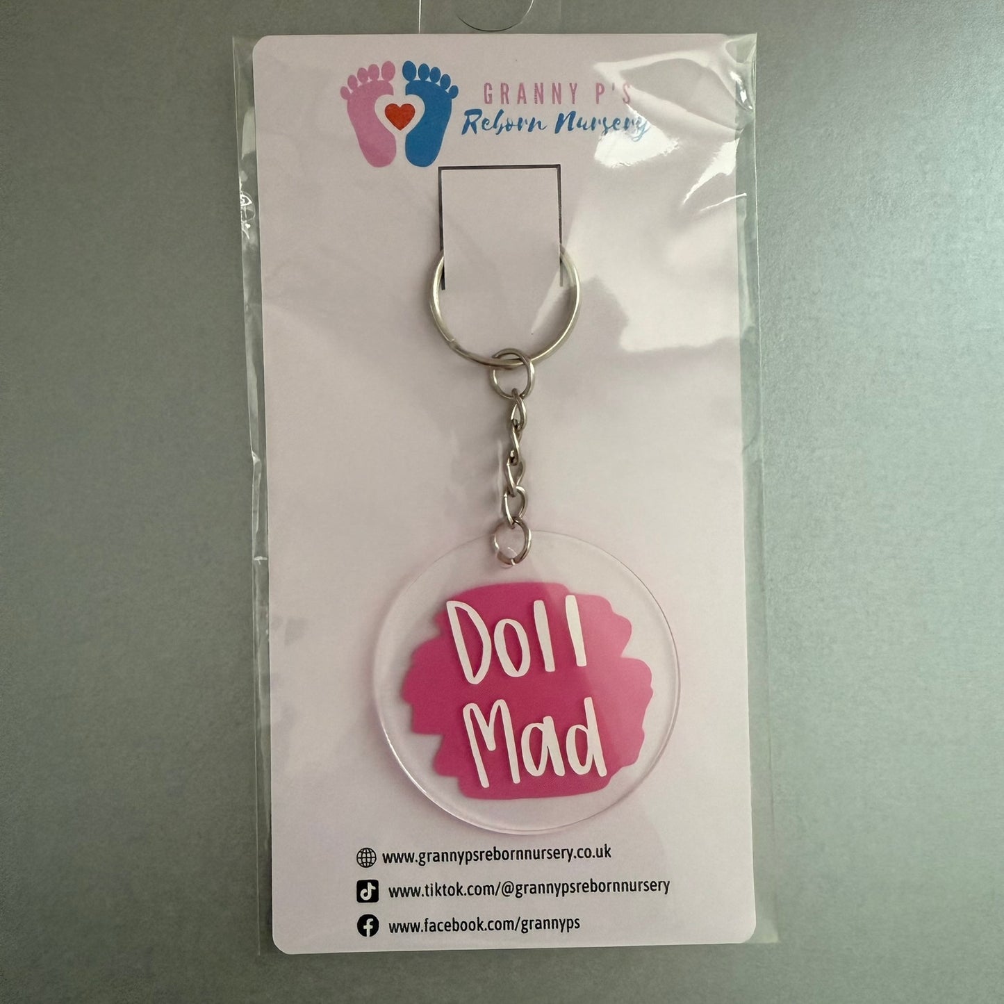 Reborn Collectors Keyring - Pink Doll Mad