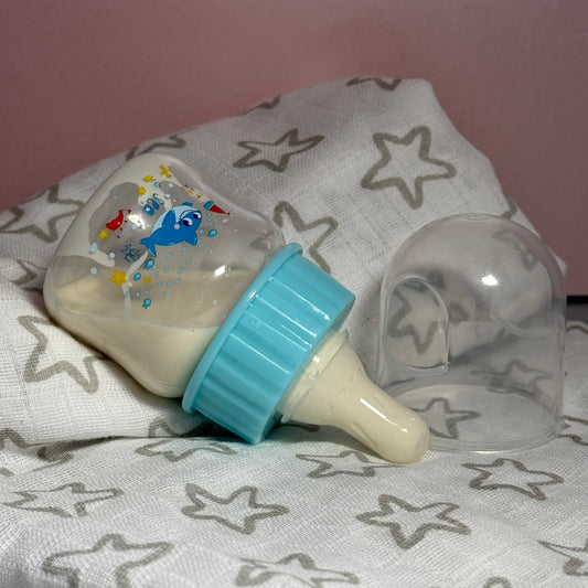 Blue Shark Printed Reborn Fake Milk Bottle 50ml