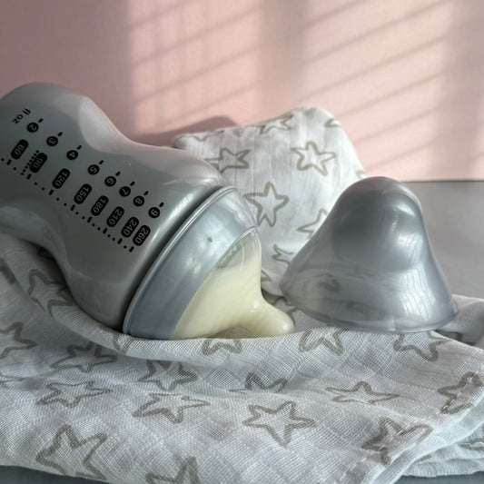 Tommee Tippee Silver Stars Reborn Fake Milk Bottle 9oz