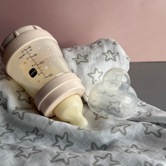 MAM Peach Seal Reborn Fake Milk Bottle 5oz