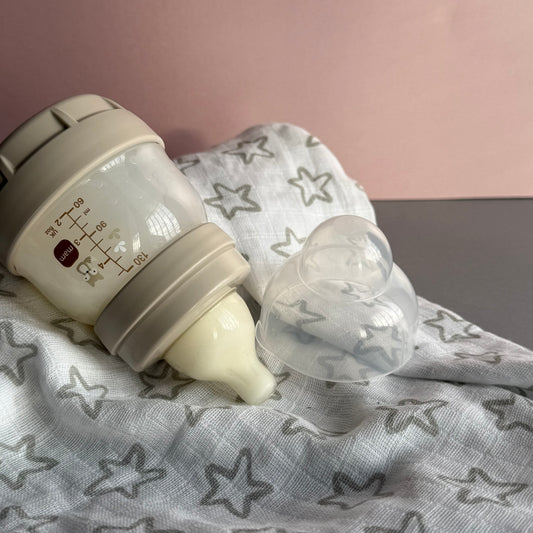 MAM Beige Fox Reborn Fake Milk Bottle 4oz