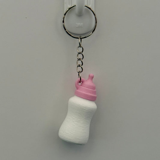 Reborn Collectors Keyring - Pink Baby Bottle Shaker