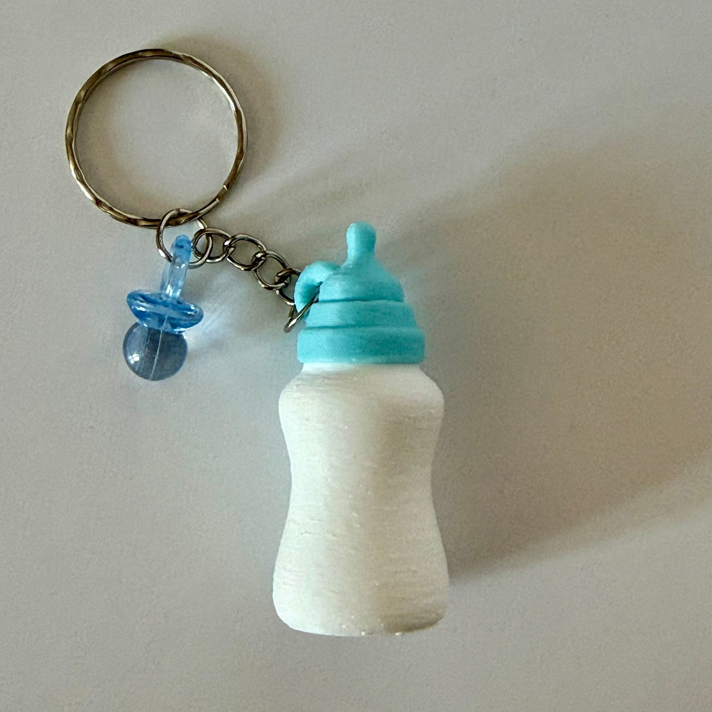 Reborn Collectors Keyring - Blue Baby Bottle Shaker