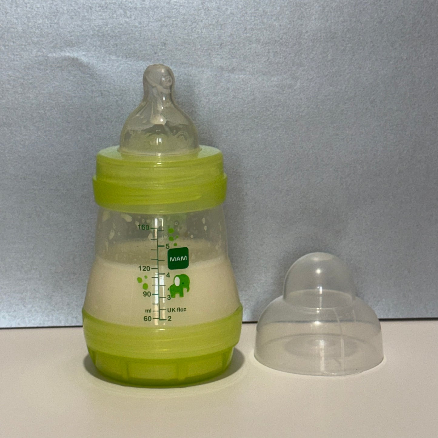 MAM Green Elephant Reborn Fake Milk Bottle 5oz