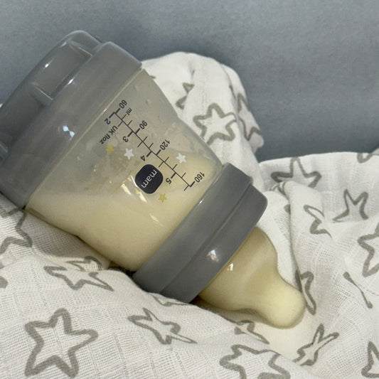 MAM Grey Seal Reborn Fake Milk Bottle 5oz
