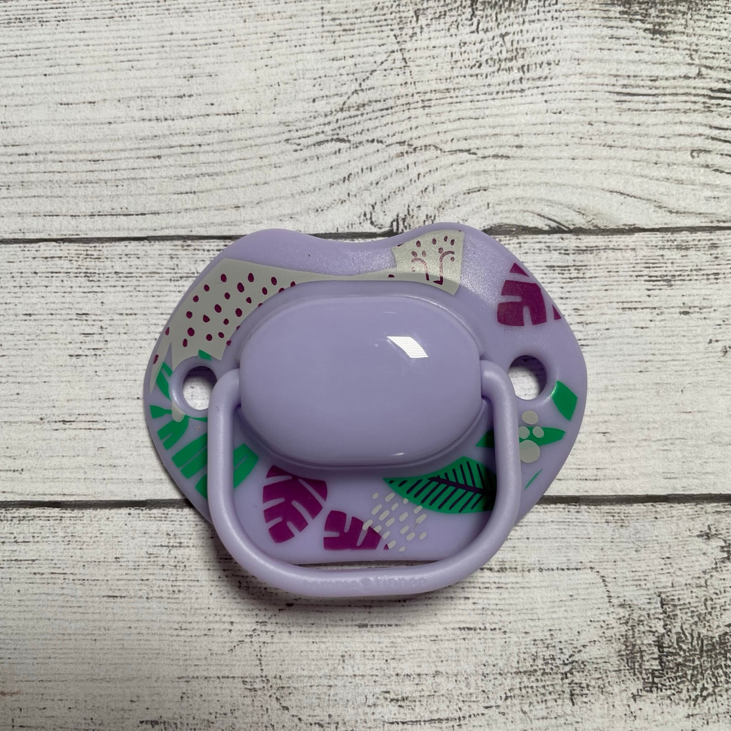 Tommee Tippee Midnight Jungle Lilac Reborn Magnetic Dummy - self fit magnet