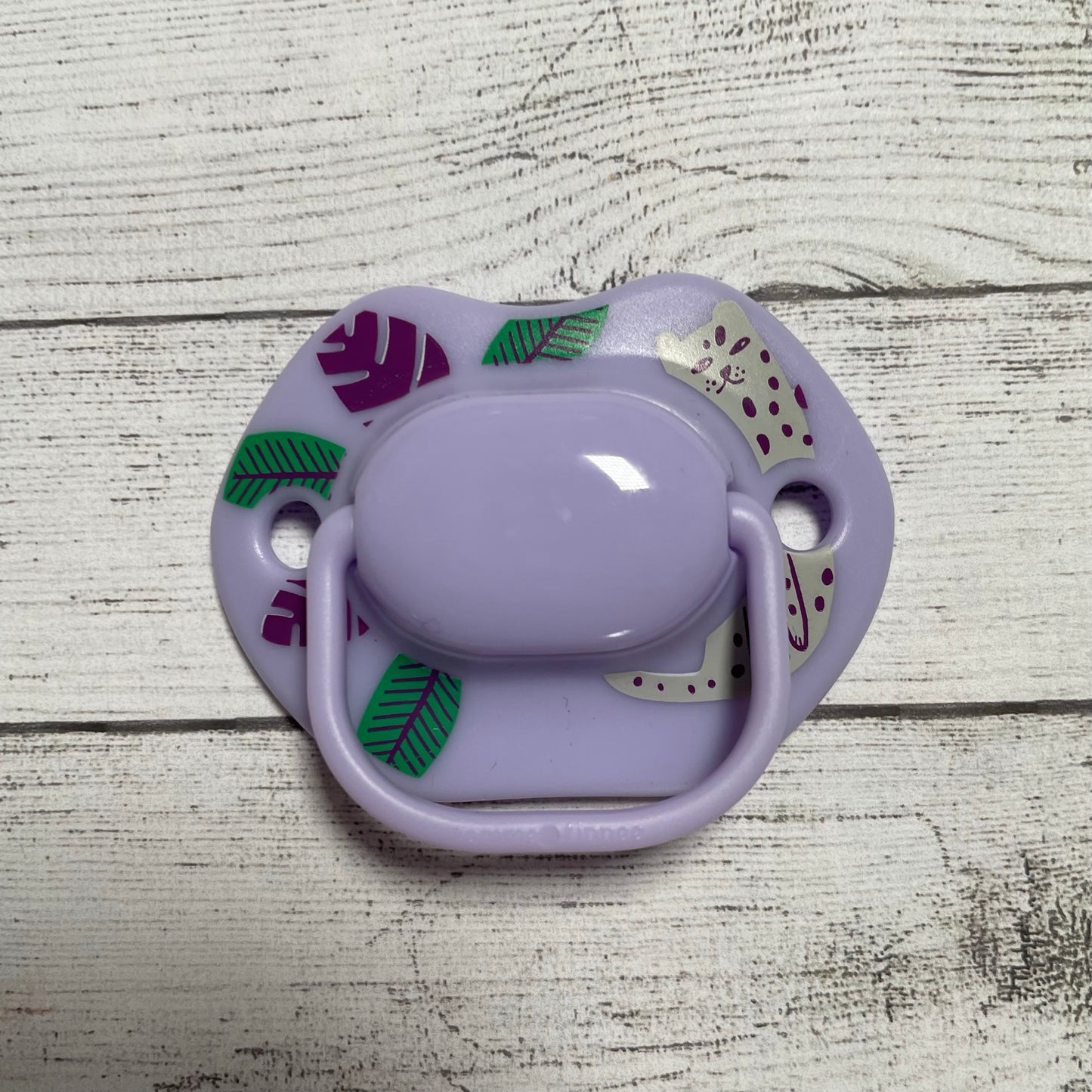 Tommee Tippee Midnight Jungle Lilac Reborn Magnetic Dummy - self fit magnet