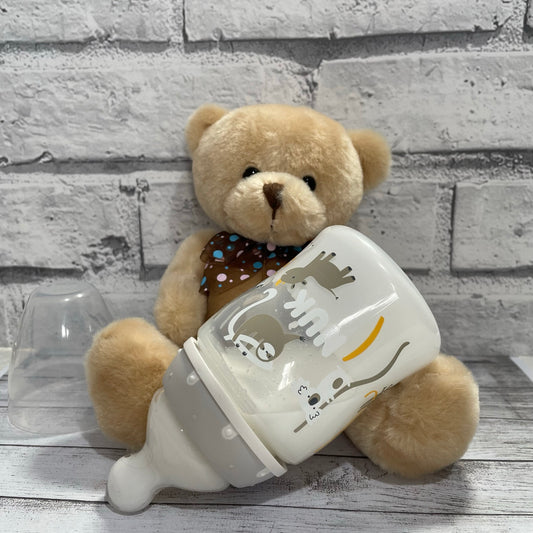 NUK Jungle Theme Reborn Fake Milk Bottle 5oz