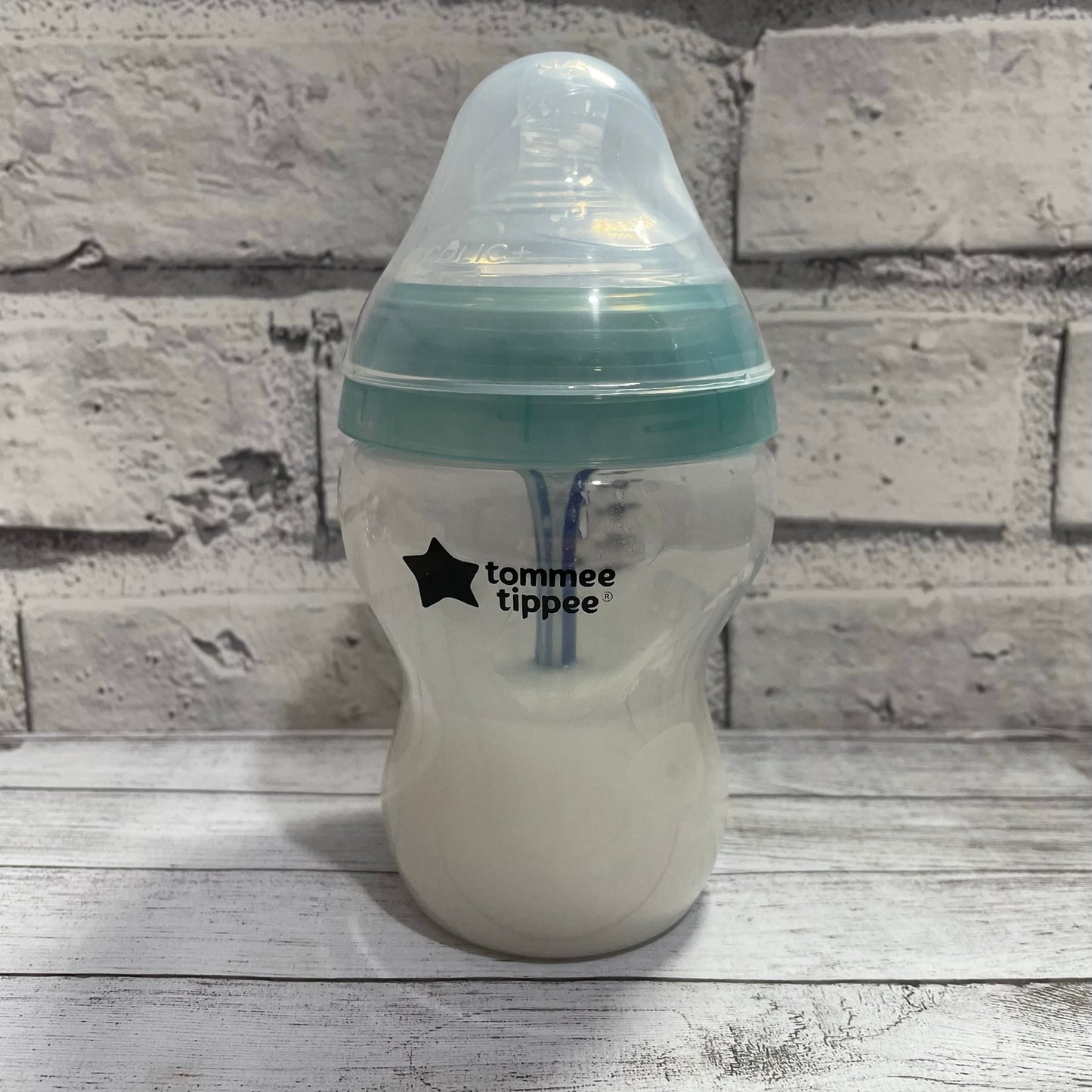 Tommee Tippee Blue/Green Anti Colic Reborn Fake Milk Bottle 9oz