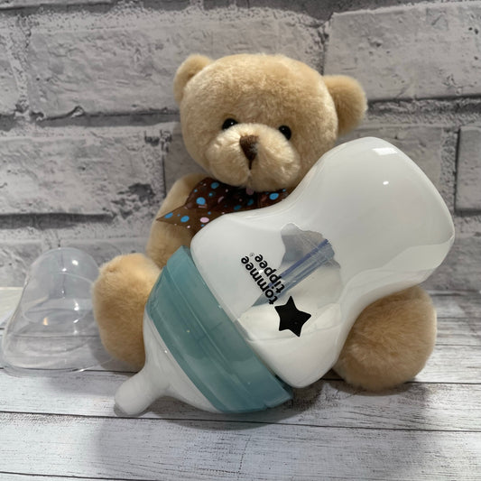 Tommee Tippee Blue/Green Anti Colic Reborn Fake Milk Bottle 9oz
