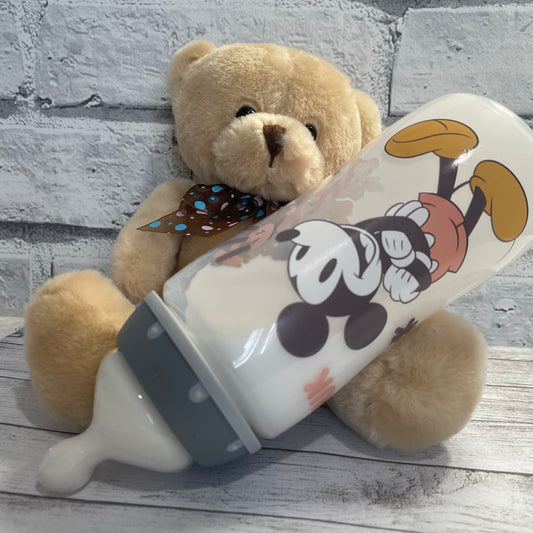NUK Mickey Mouse Reborn Fake Milk Bottle 10oz