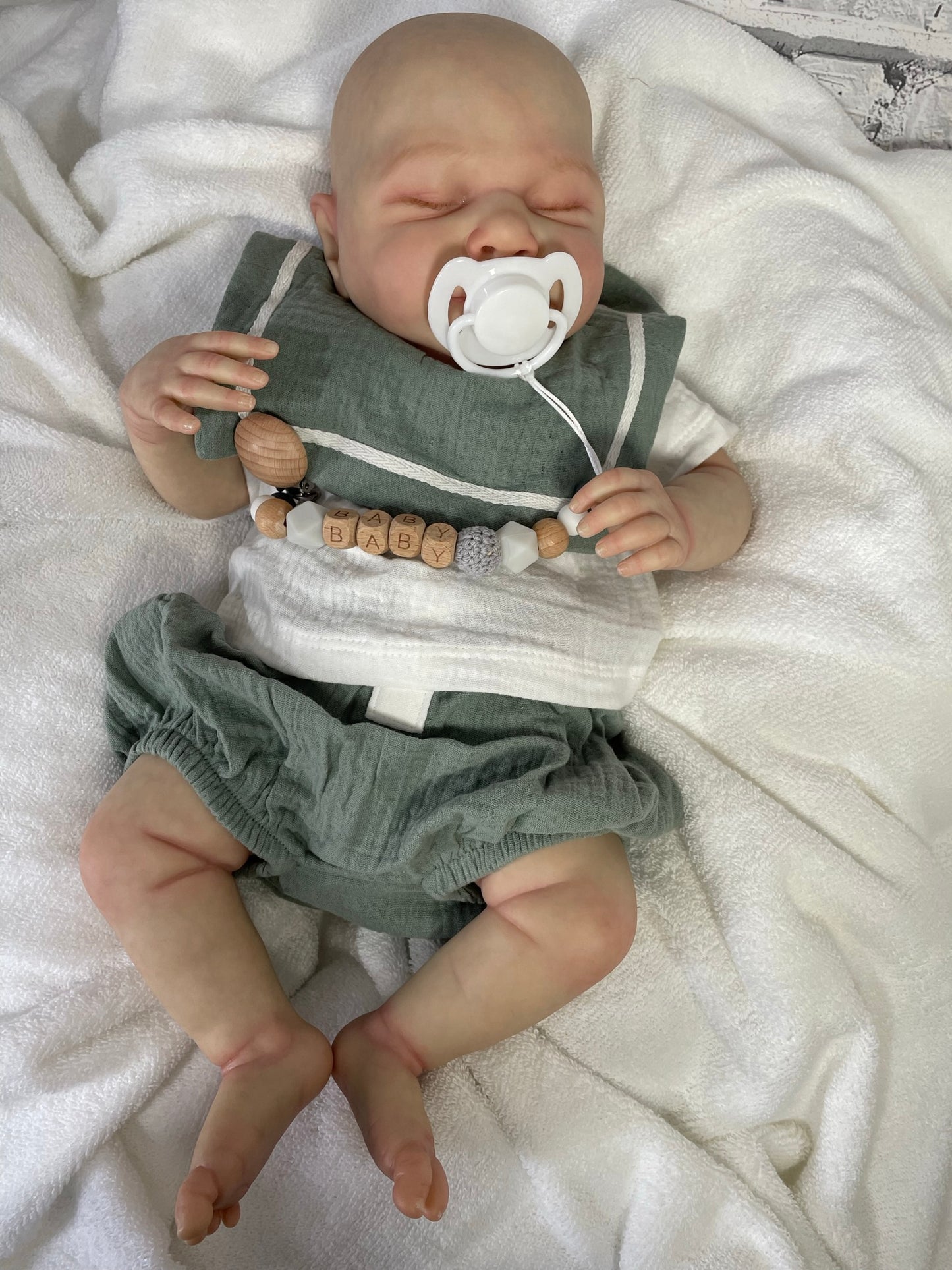 Samuel Reborn Baby Doll - Cassie Brace