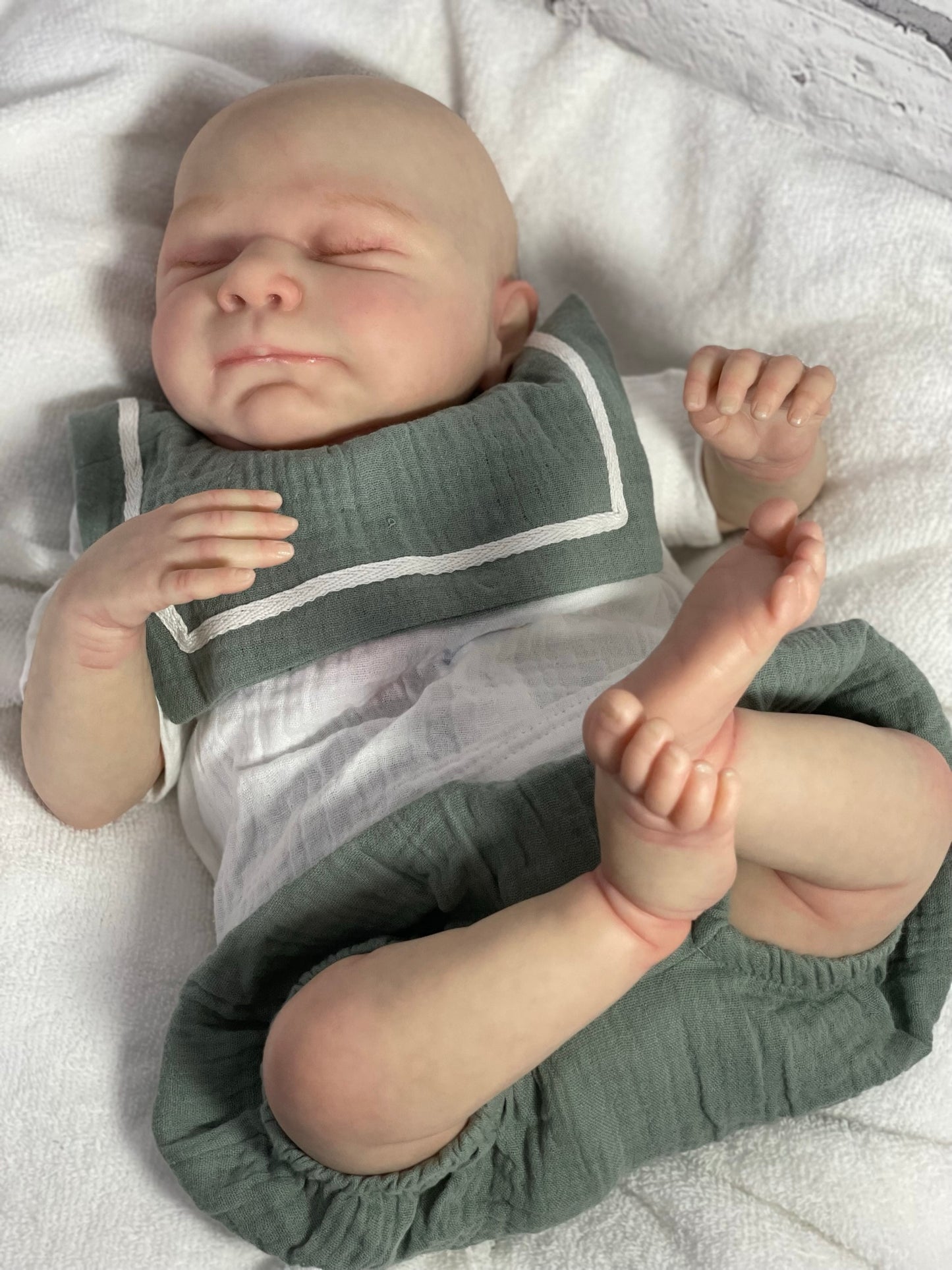 Samuel Reborn Baby Doll - Cassie Brace