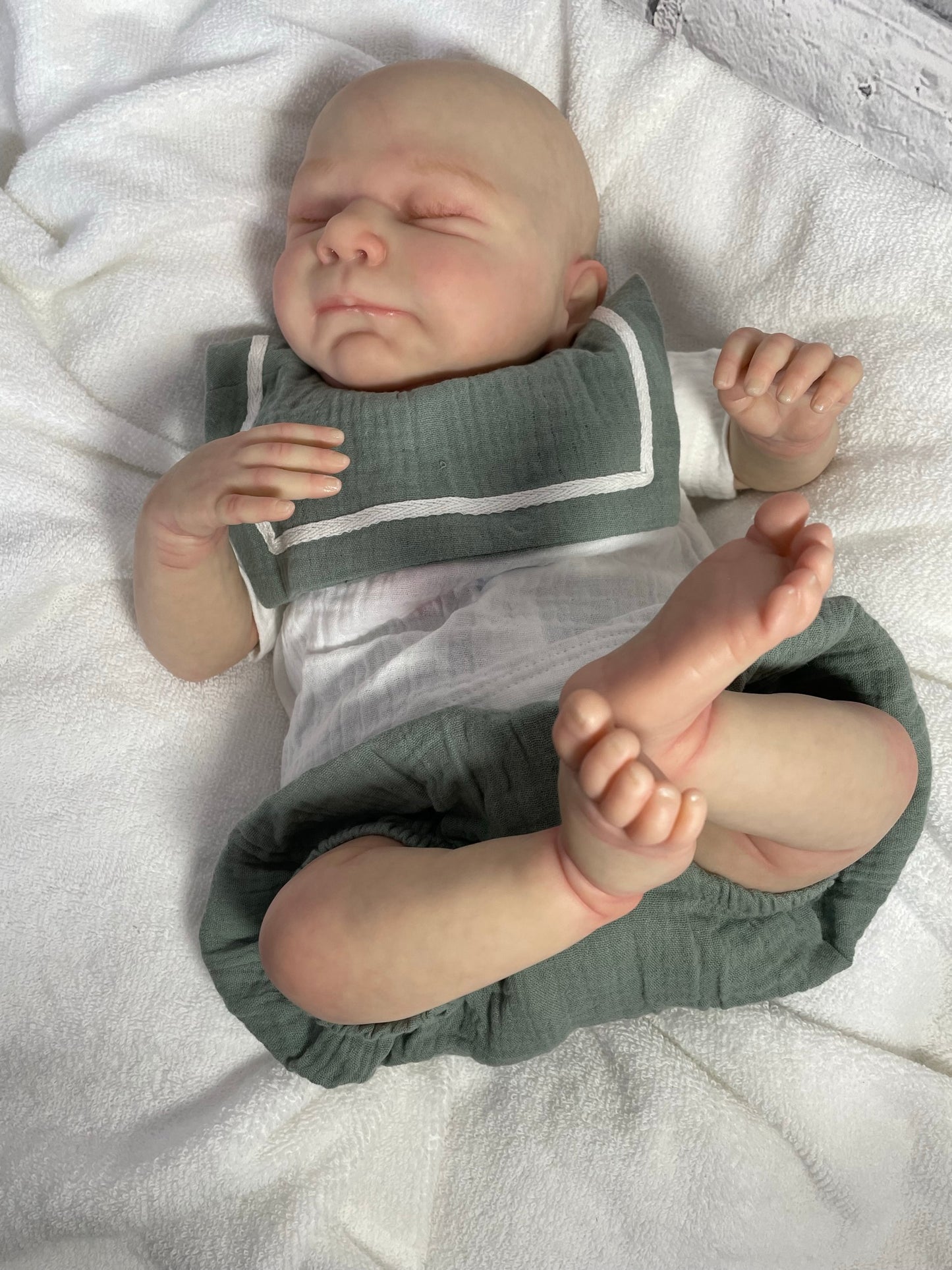 Samuel Reborn Baby Doll - Cassie Brace