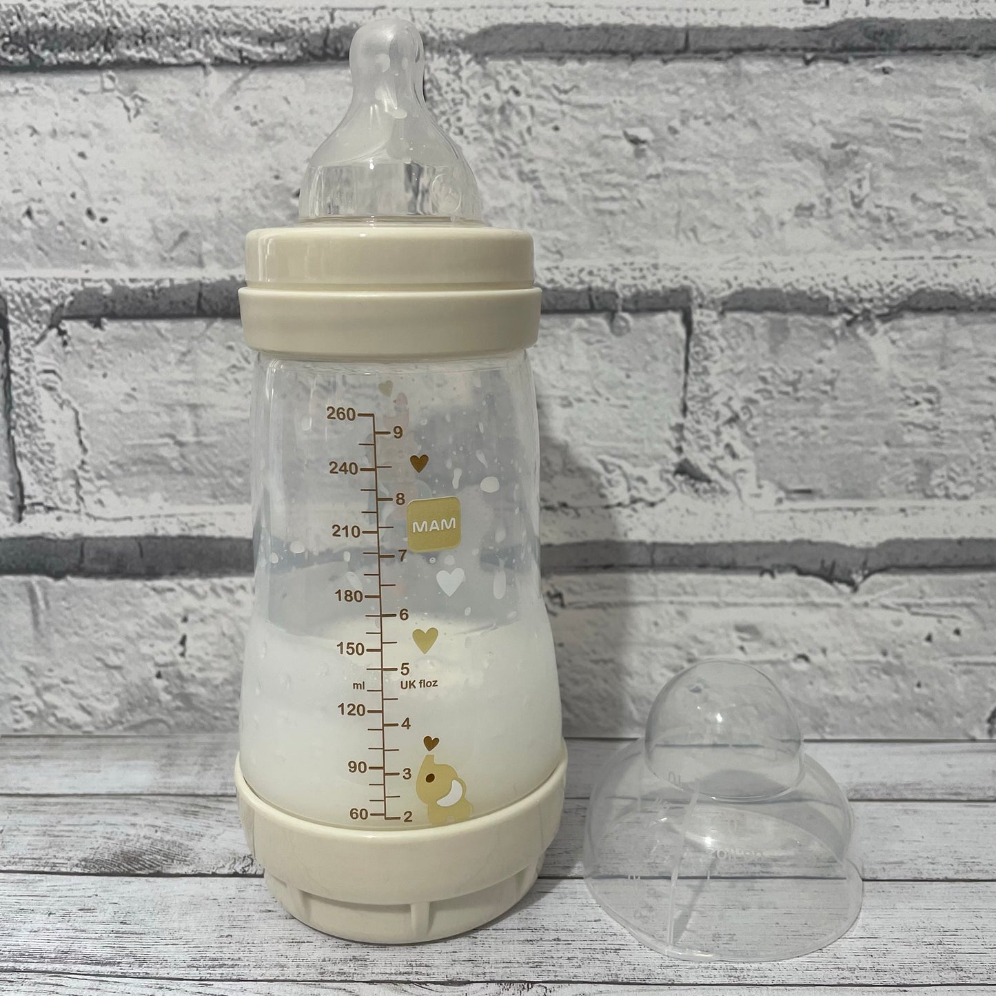 MAM Cream Reborn Fake Milk Bottle 9oz