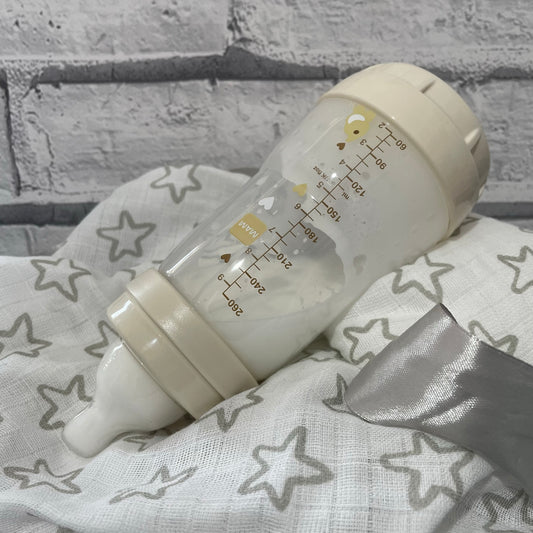 MAM Cream Reborn Fake Milk Bottle 9oz