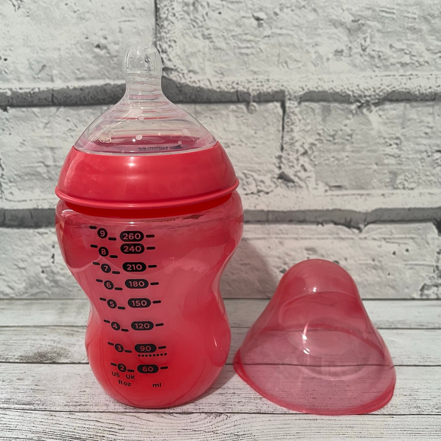 Tommee Tippee Red Reborn Fake Milk Bottle 9oz