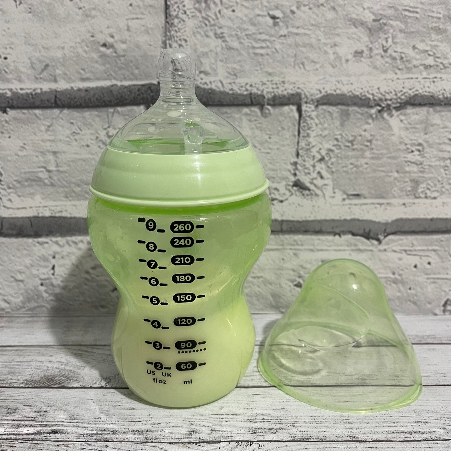 Tommee Tippee Green Kindness Reborn Fake Milk Bottle 9oz