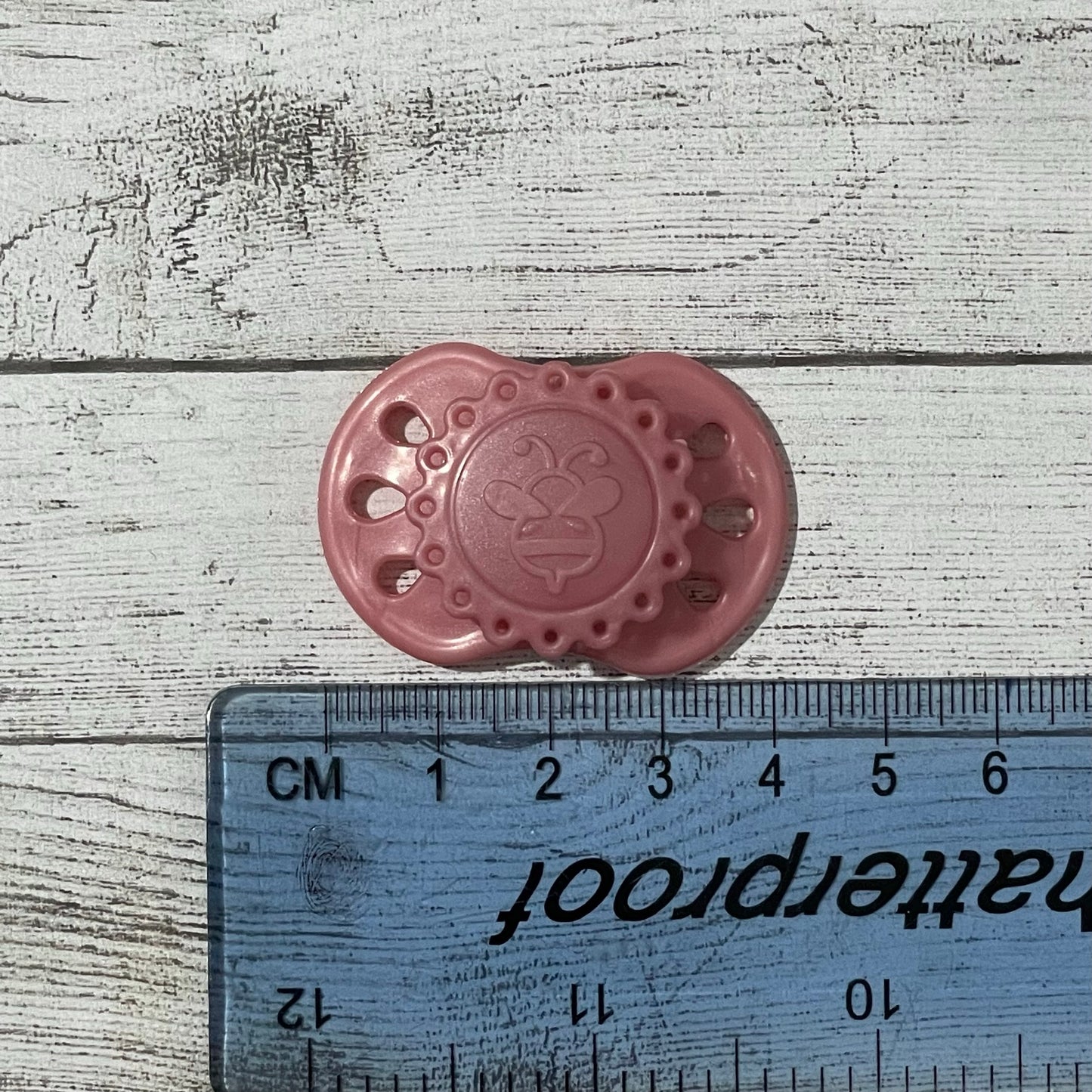 Preemie Vintage Rose Pink HoneyBug Reborn Magnetic Dummy / Pacifier