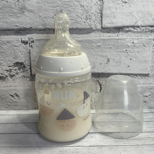 NUK Boat Theme Reborn Fake Milk Bottle 5oz