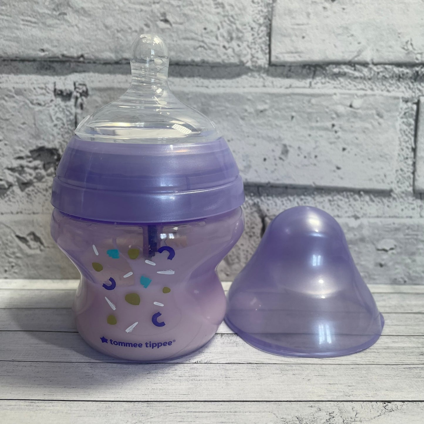 Tommee Tippee Lilac Anti Colic Reborn Fake Milk Bottle 5oz