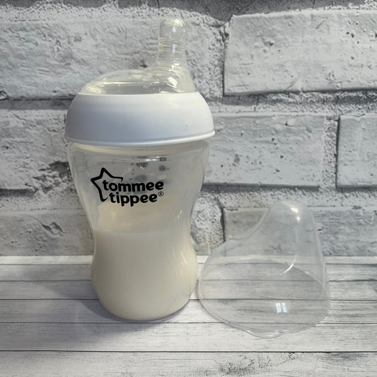 Tommee Tippee Tall Clear Reborn Fake Milk Bottle 9oz