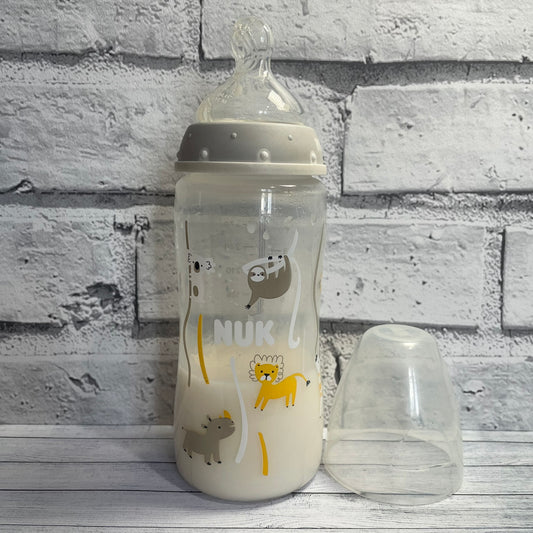 NUK Jungle Themed Reborn Fake Milk Bottle 10oz