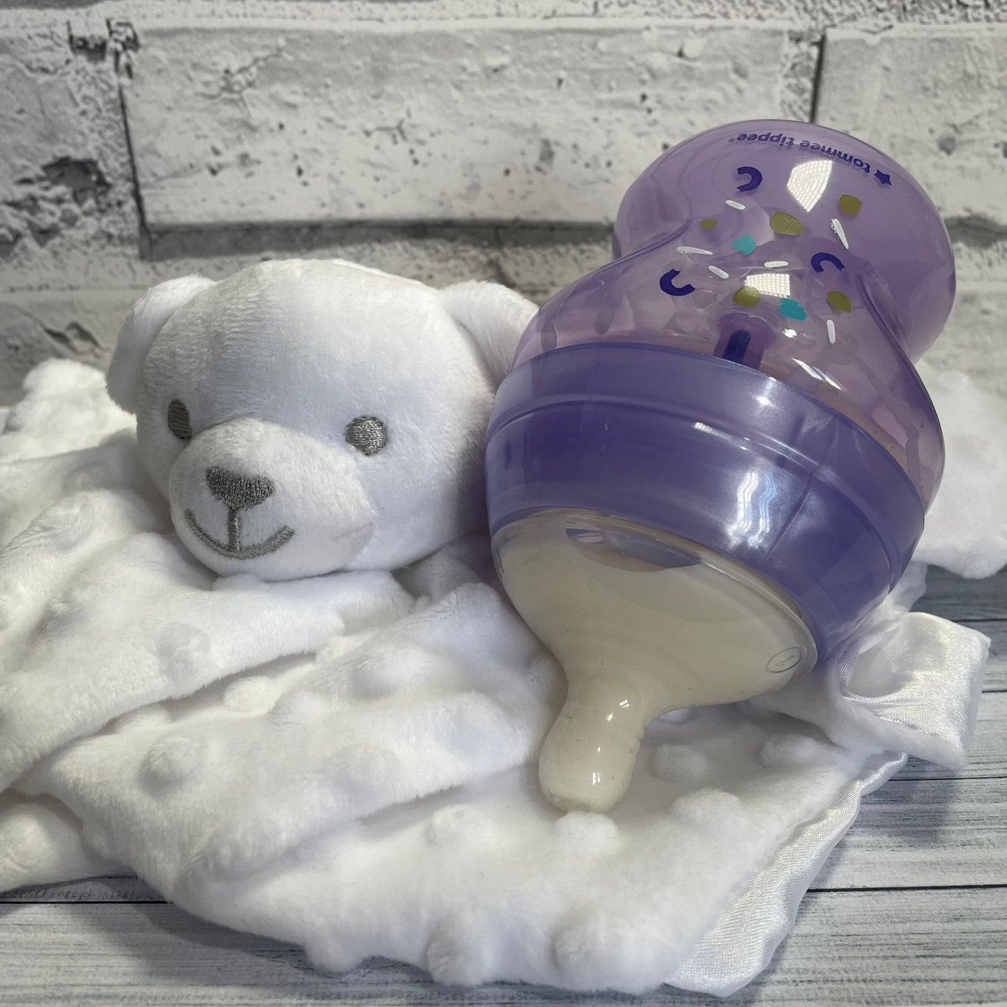 Tommee Tippee Lilac Anti Colic Reborn Fake Milk Bottle 5oz