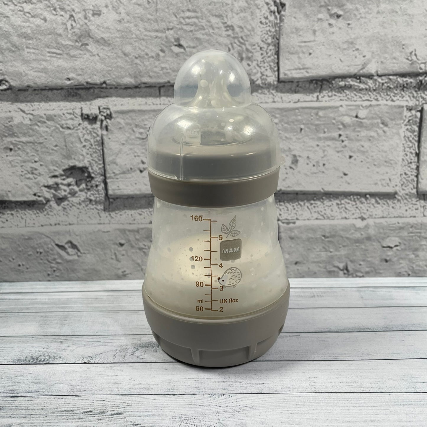 MAM Grey Rabbit Reborn Fake Milk Bottle 5oz