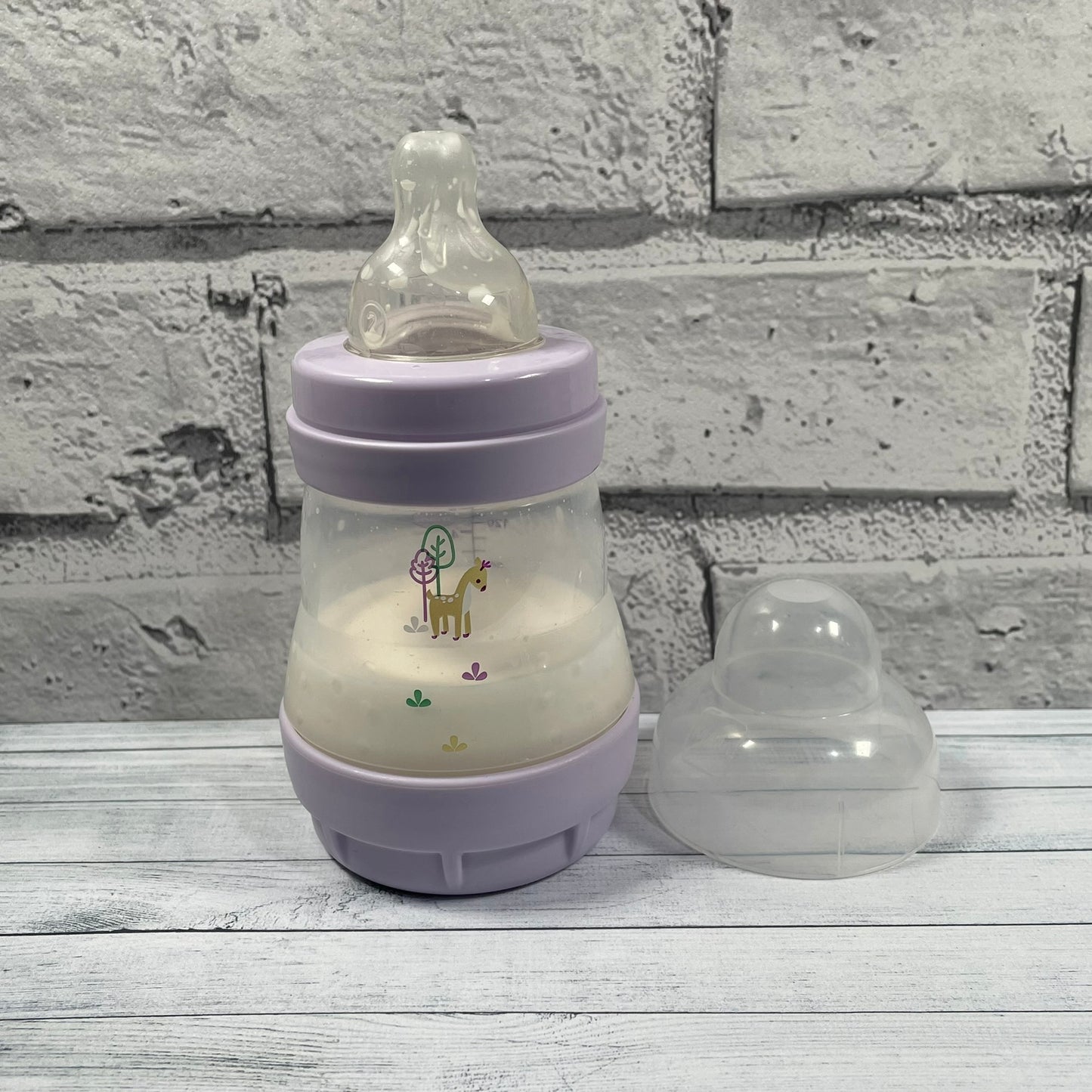 MAM Lilac Dear Reborn Fake Milk Bottle 5oz