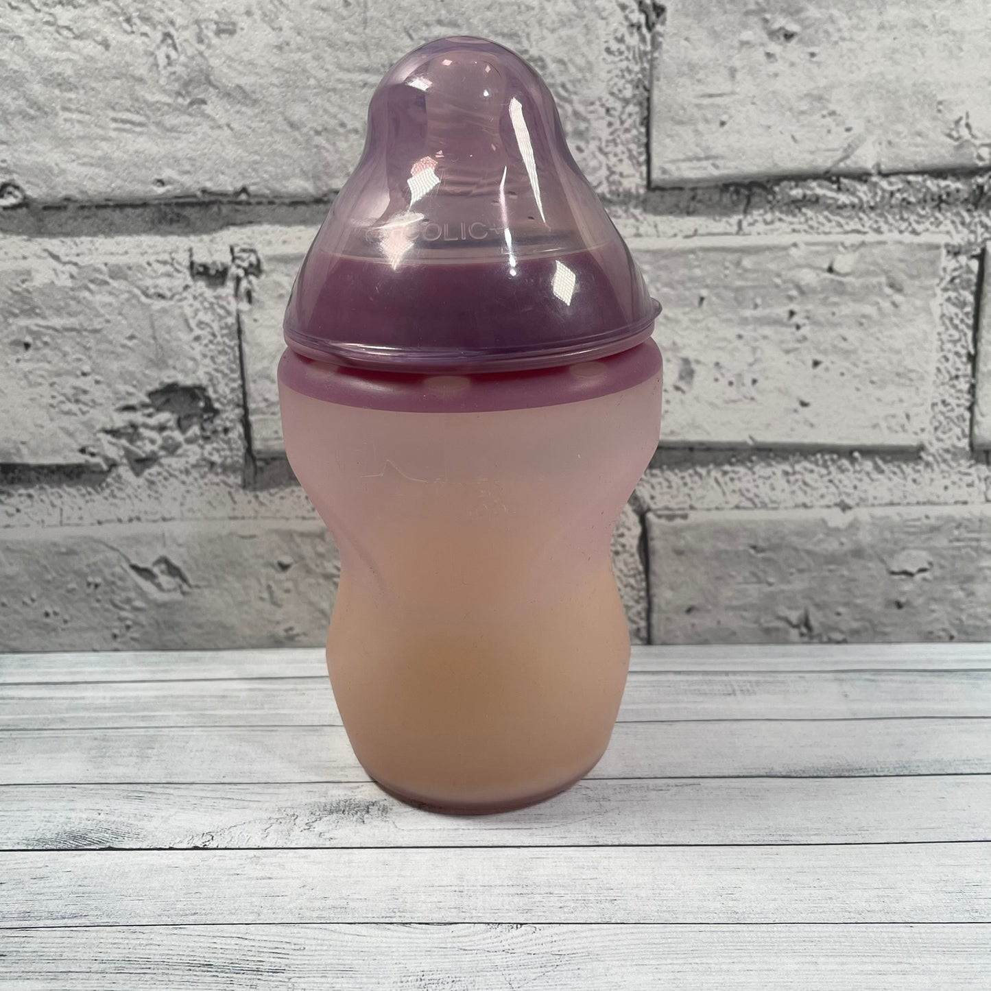 Tommee Tippee Purple Soft Silicone Reborn Fake Milk Bottle 9oz