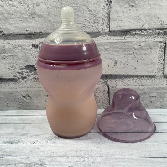 Tommee Tippee Purple Soft Silicone Reborn Fake Milk Bottle 9oz