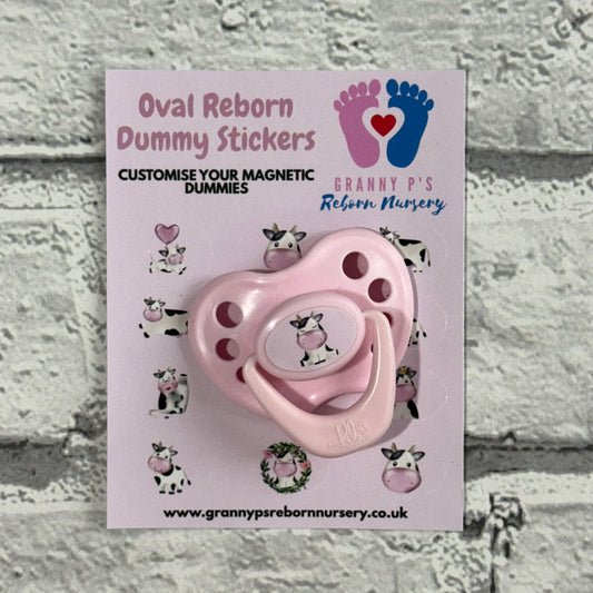 Cow Oval Reborn Magnetic Dummy Stickers