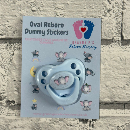 Elephant Oval Reborn Magnetic Dummy Stickers