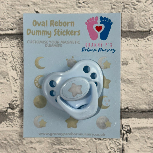 Moon & Stars Oval Reborn Magnetic Dummy Stickers