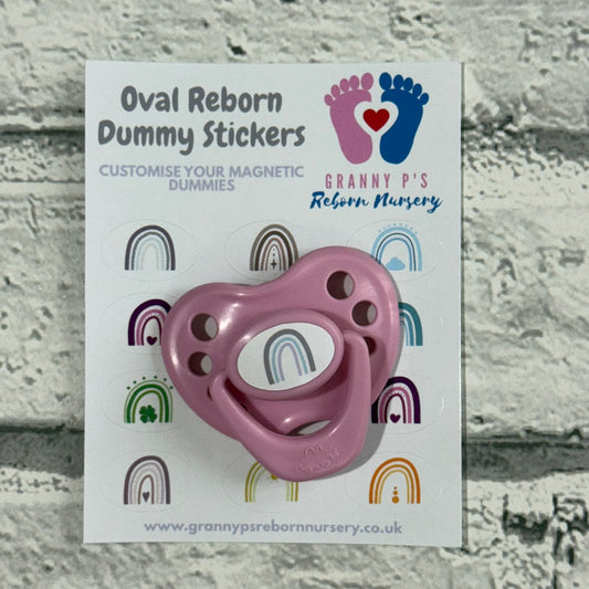 Rainbow Oval Reborn Magnetic Dummy Stickers