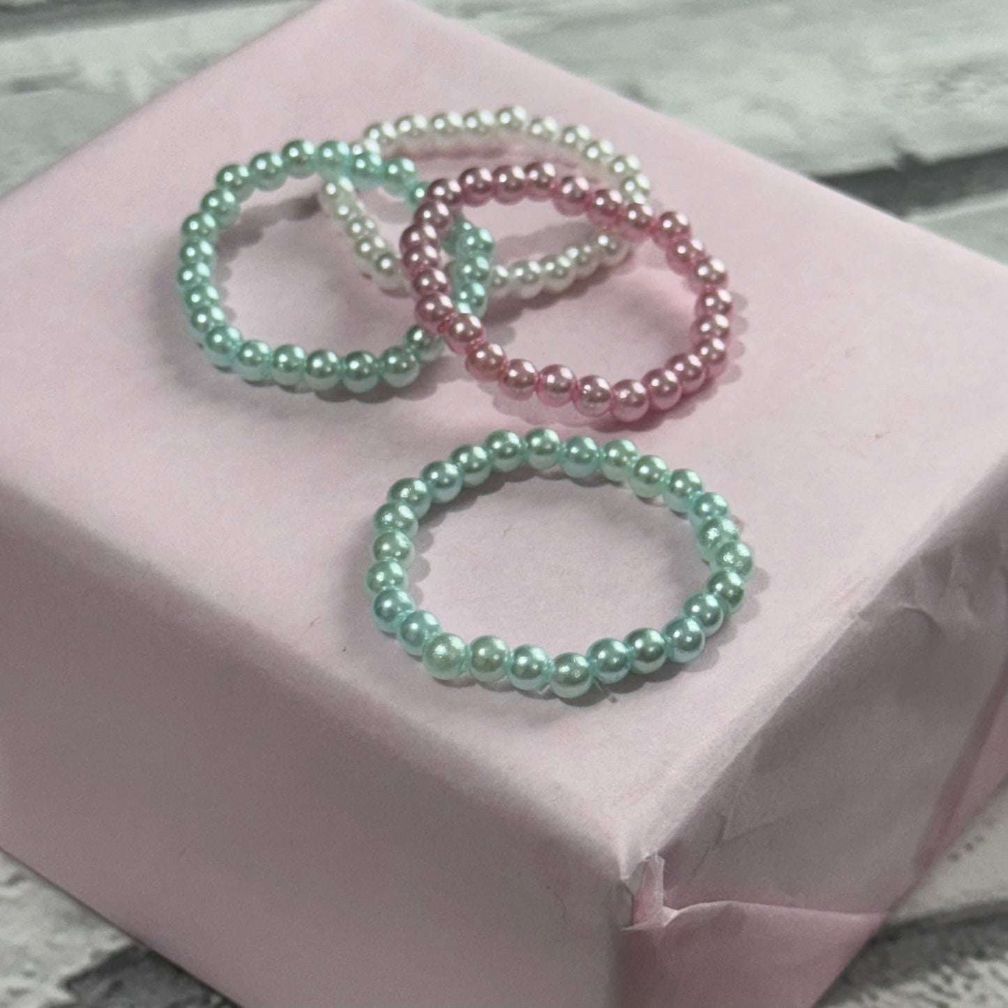 Light Blue Reborn Stretchy Bracelet