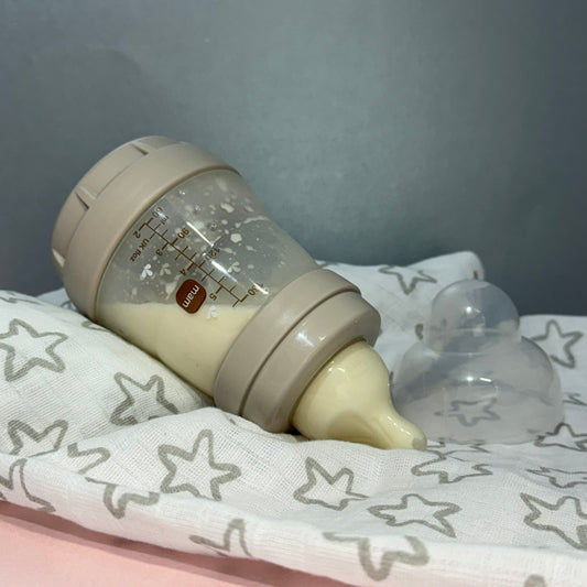 MAM Beige Rabbit Reborn Fake Milk Bottle 5oz