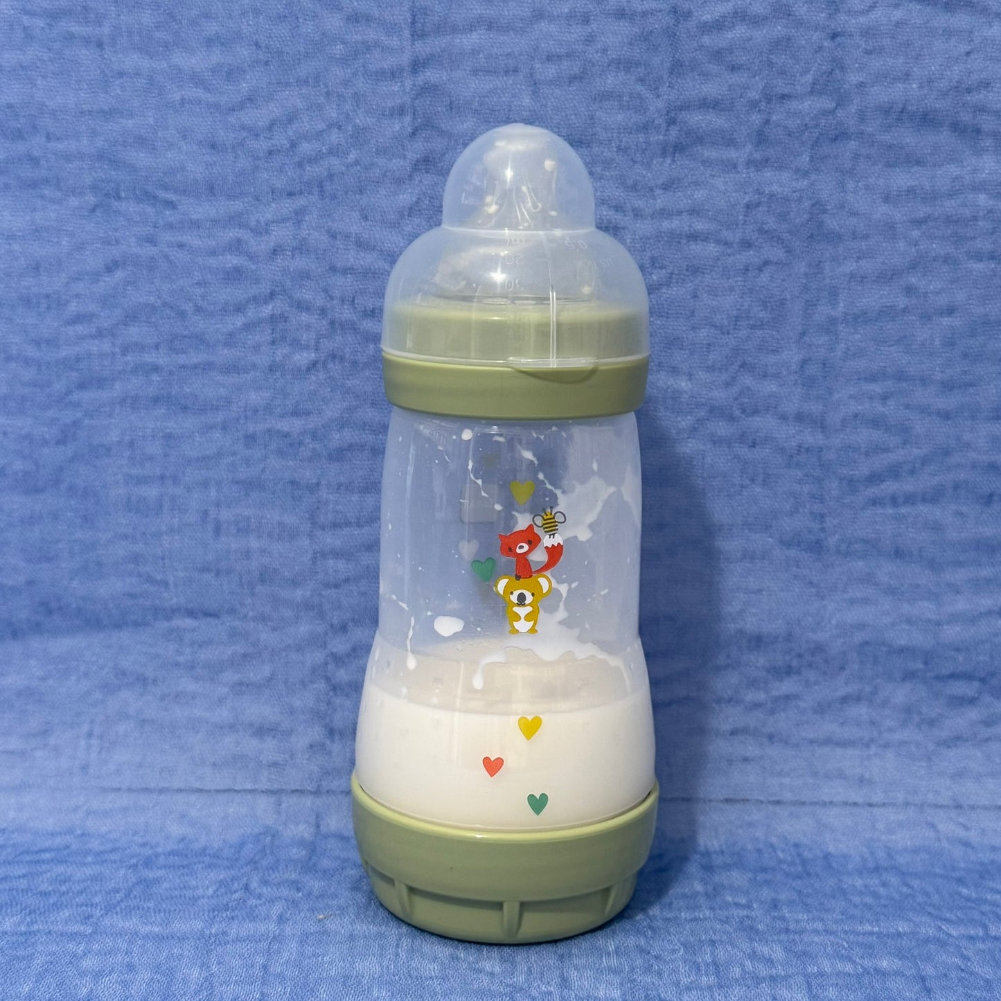 MAM Green Koala & Fox Reborn Fake Milk Bottle 9oz