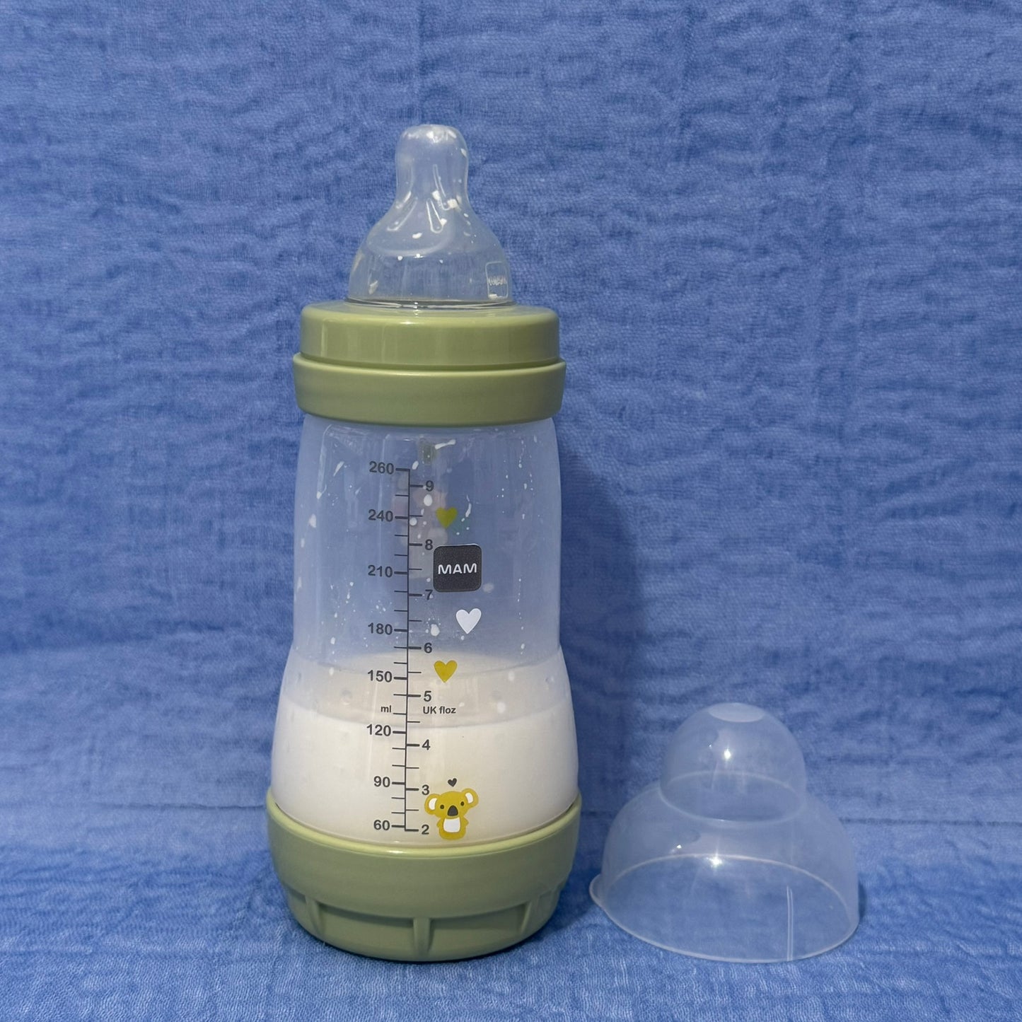 MAM Green Koala & Fox Reborn Fake Milk Bottle 9oz