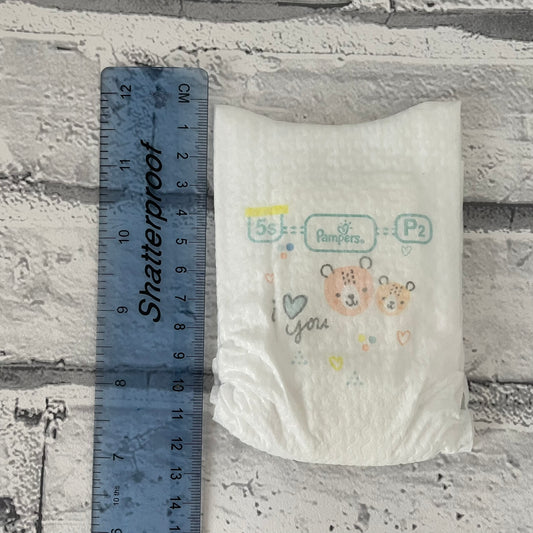 Reborn Pampers Nappies Size P2 Preemie x4