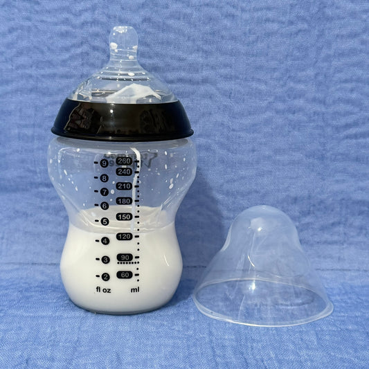 Tommee Tippee Black Reborn Fake Milk Bottle 9oz
