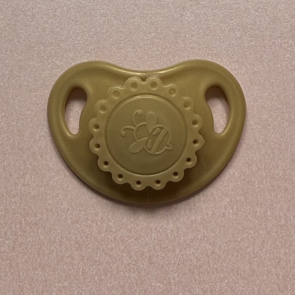 Newborn Vintage Gold HoneyBug Reborn Magnetic Dummy / Pacifier