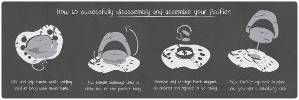 Newborn CreamPuff HoneyBug Reborn Magnetic Dummy / Pacifier