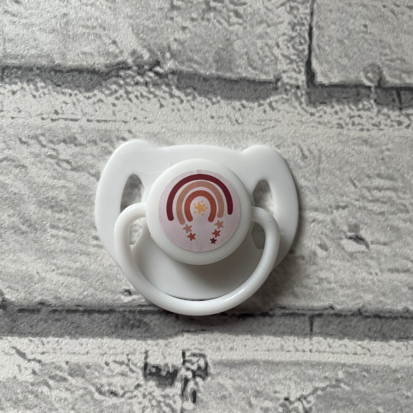 Boho Rainbow Round Reborn Magnetic Dummy Stickers