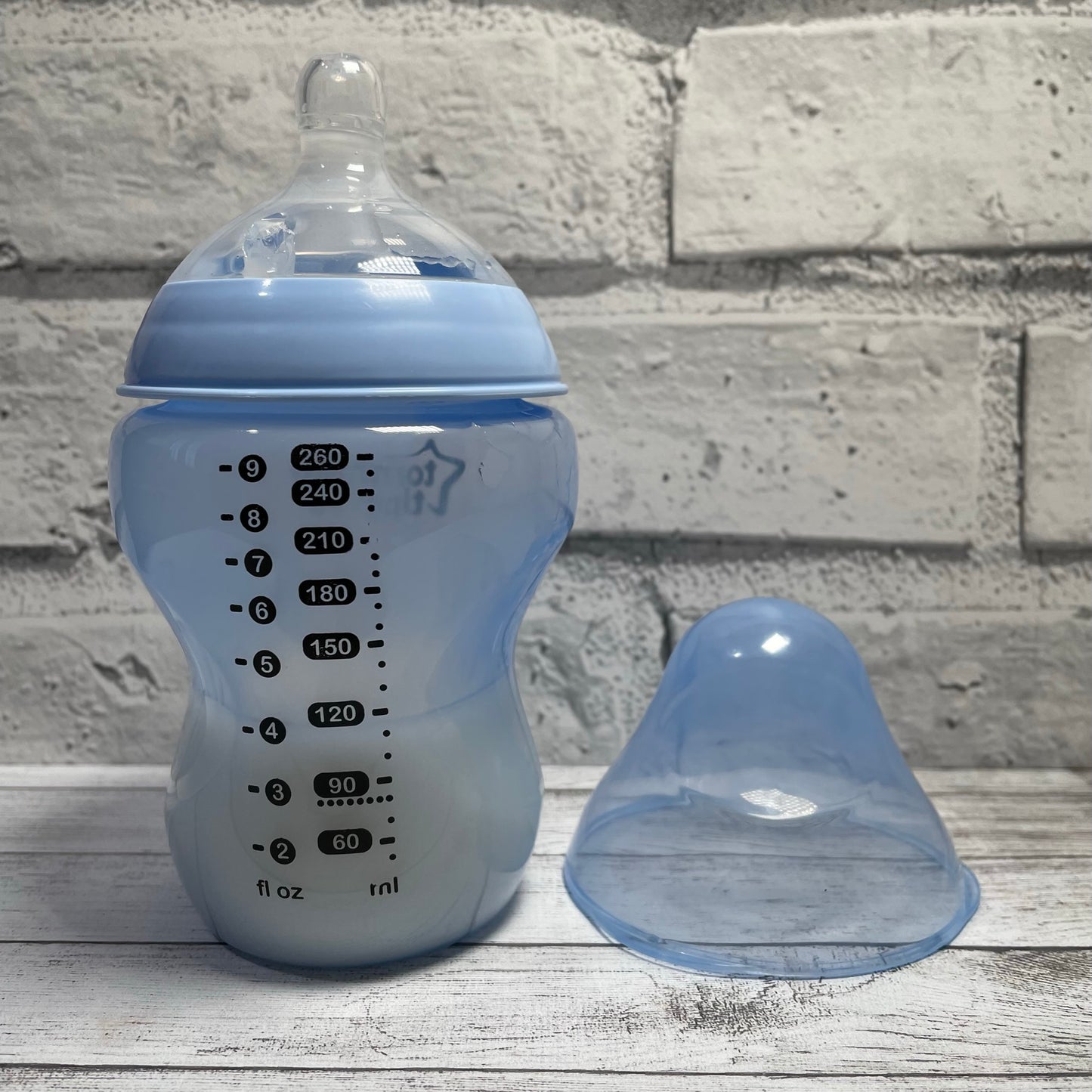 Tommee Tippee Blue Reborn Fake Milk Bottle 9oz