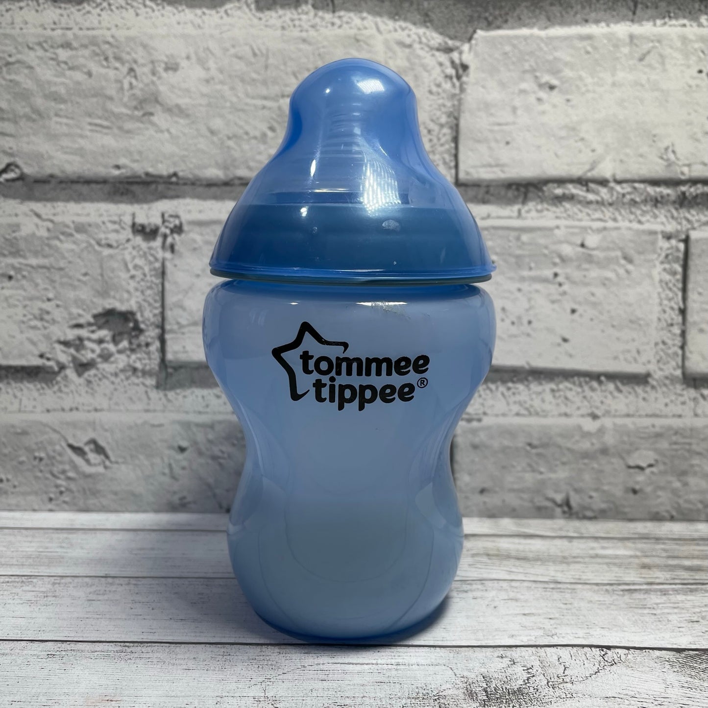 Tommee Tippee Denim Blue Reborn Fake Milk Bottle 9oz